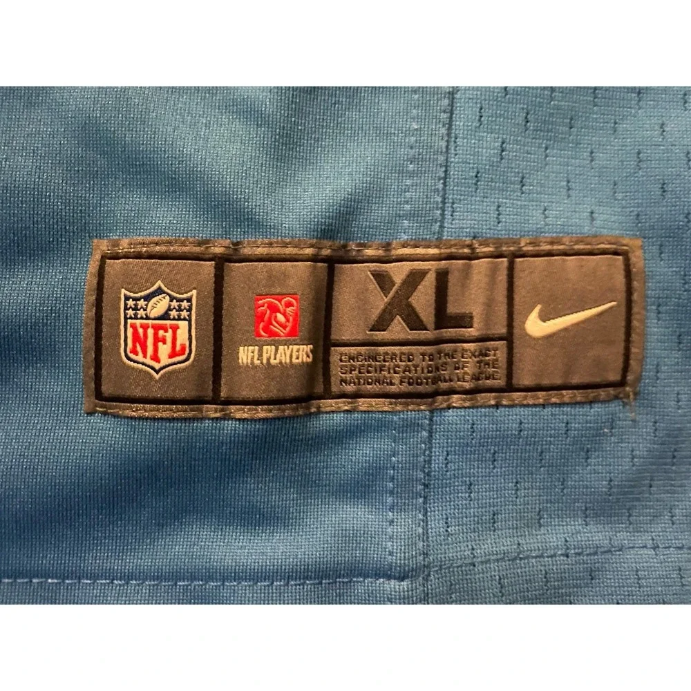 Detroit Lions Nike On Field Kerryon Johnson 33 Jersey NFL Logo Blue XL JBHS